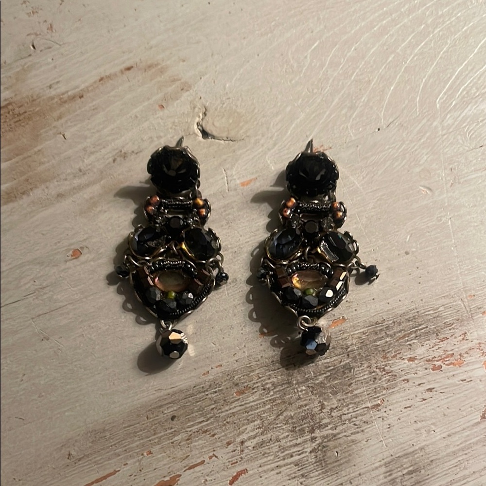 Ayala Bar Chandelier Earrings with Beading